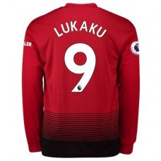 Футболка Манчестер Юнайтед домашняя сезон 2018/19 Лукаку 9 с длинными рукавами